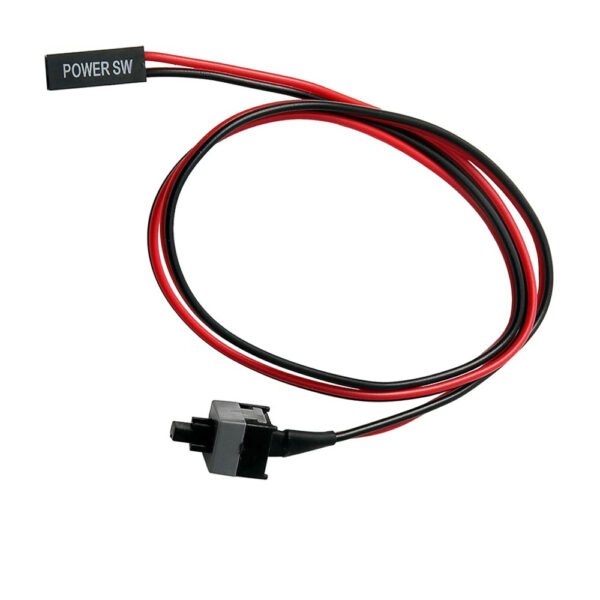 Desktop External Power On/Off Switch Cable with Push Button – 2 Pin Motherboard Power Switch (52cm)