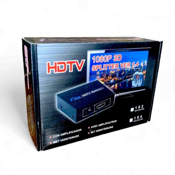 HDMI Splitter 1 Input 2 Output (1x2) | Full HD 1080P HDMI Signal Splitter Adapter for TV, Monitor & Projector