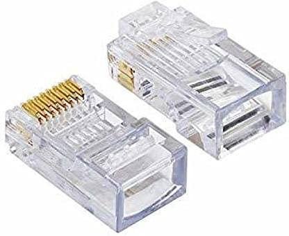 RJ45 Connector for CAT5, CAT5e and CAT6 LAN Network Cable (8P8C)